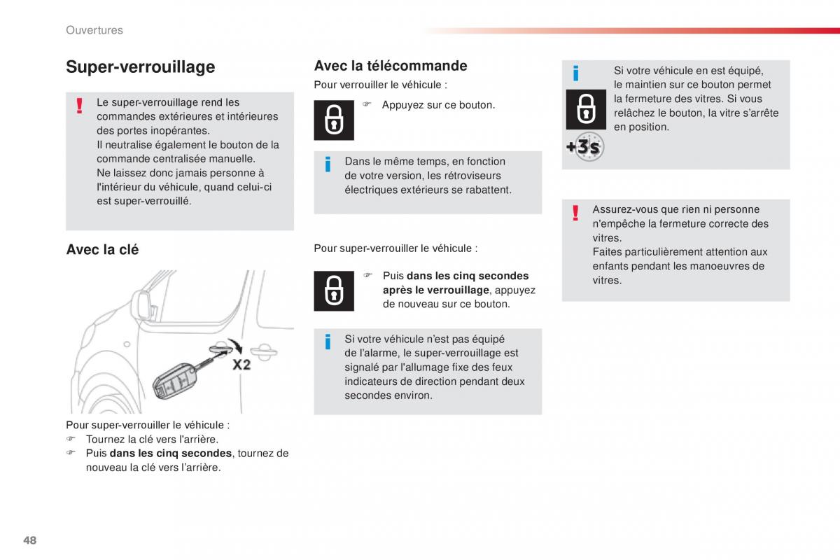 Citroen Space Tourer manuel du proprietaire / page 50