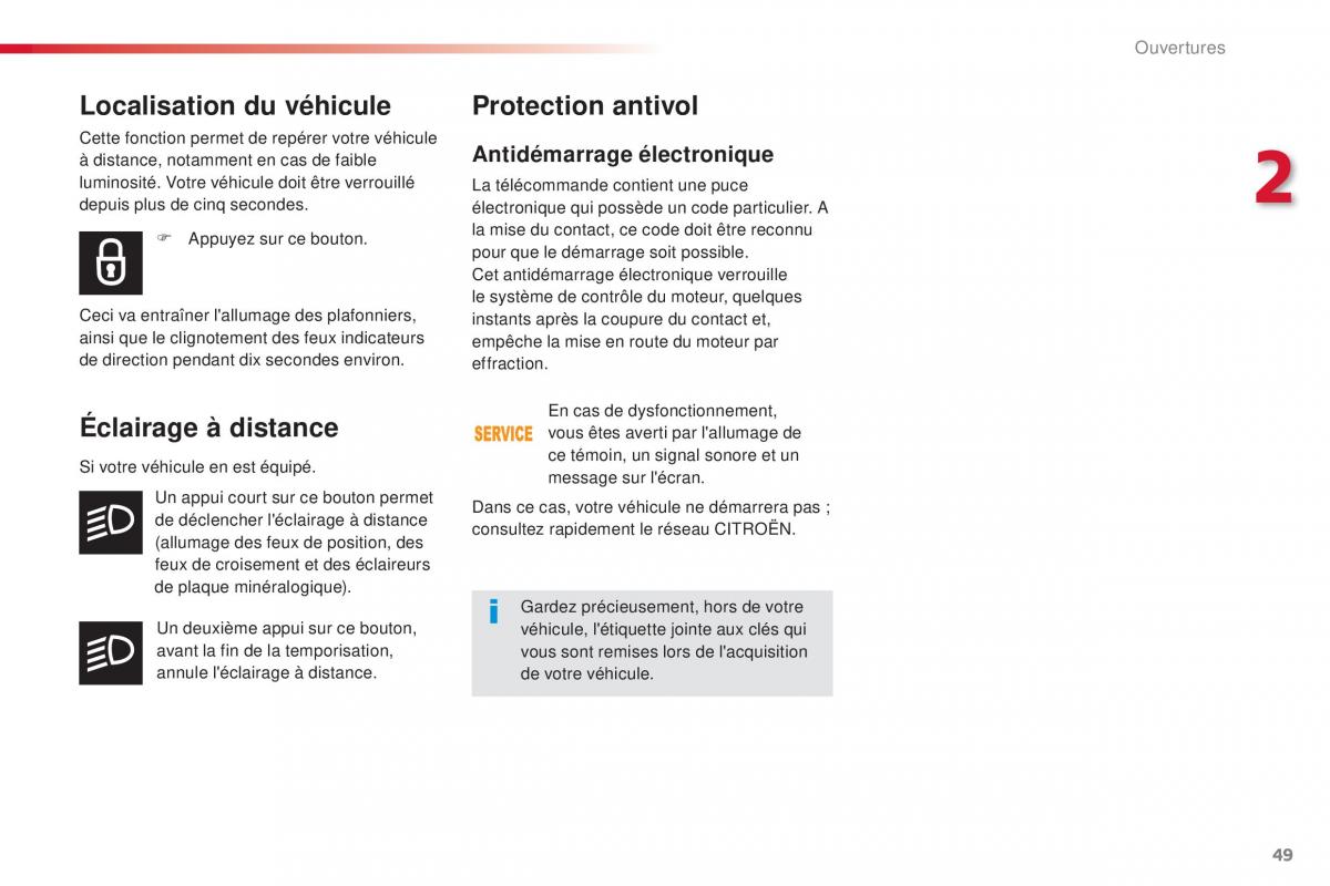 Citroen Space Tourer manuel du proprietaire / page 51