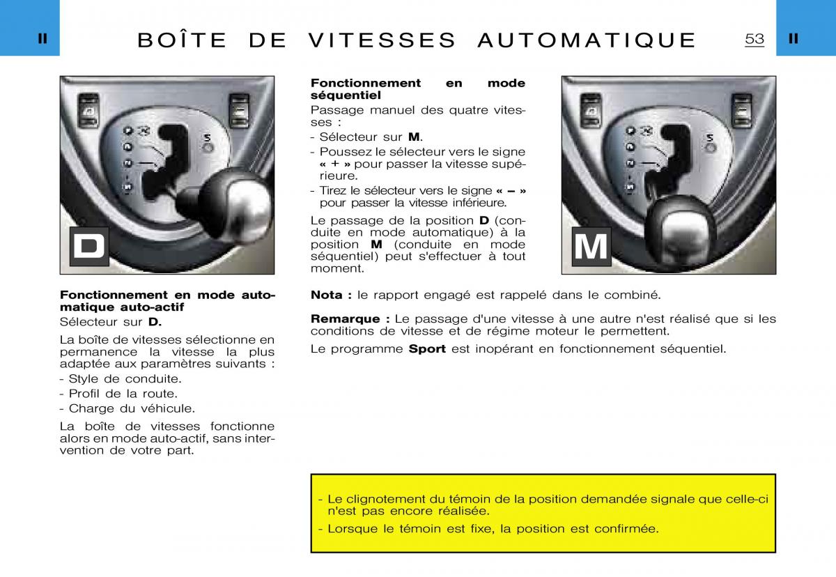 Citroen Xsara Picasso manuel du proprietaire / page 55