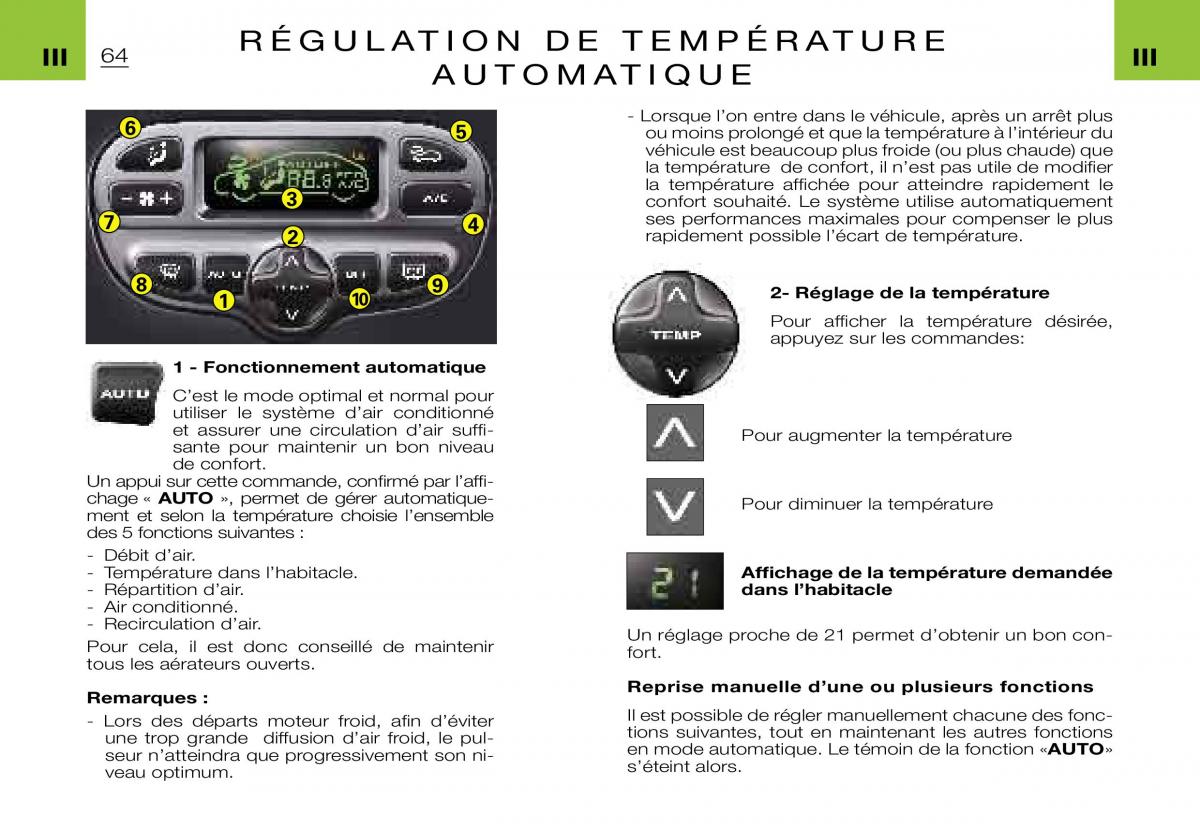 Citroen Xsara Picasso manuel du proprietaire / page 66