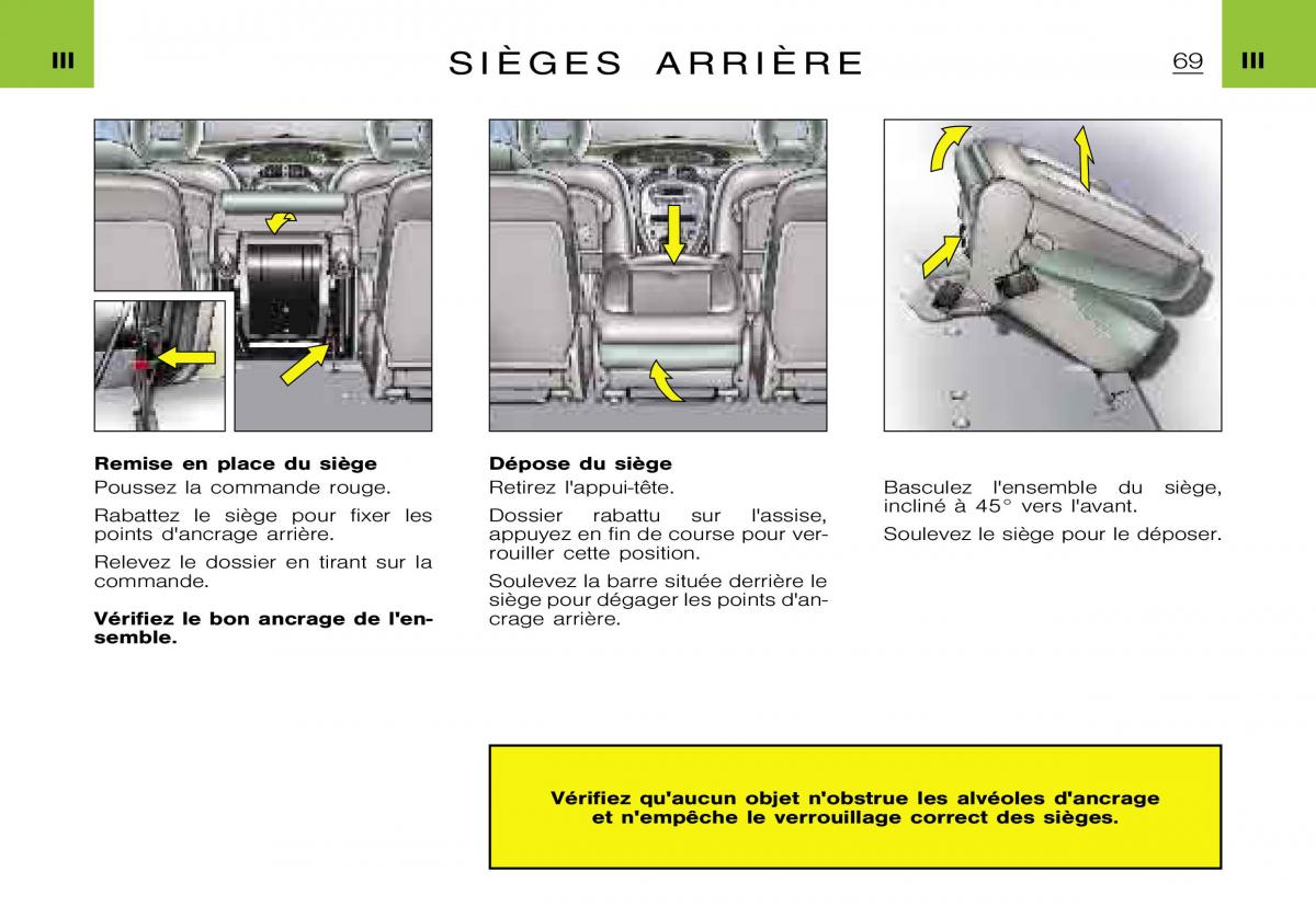 Citroen Xsara Picasso manuel du proprietaire / page 71