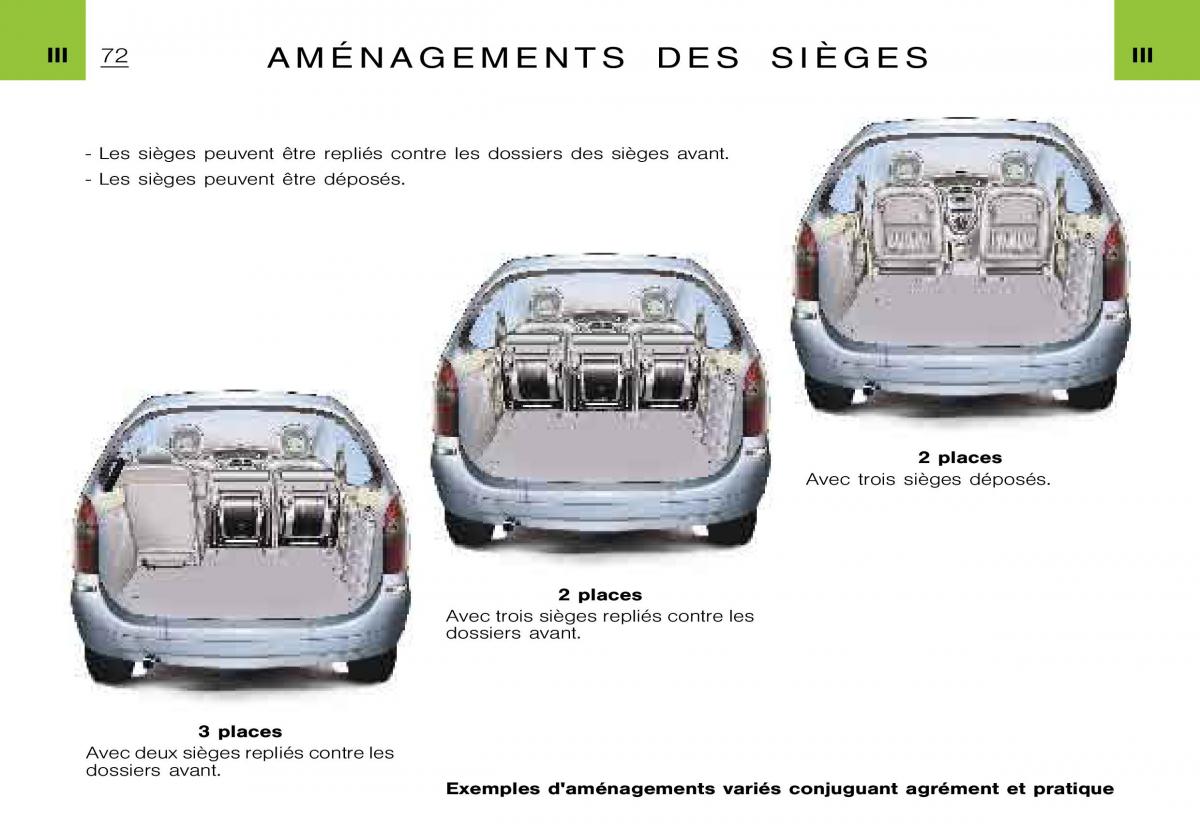 Citroen Xsara Picasso manuel du proprietaire / page 74