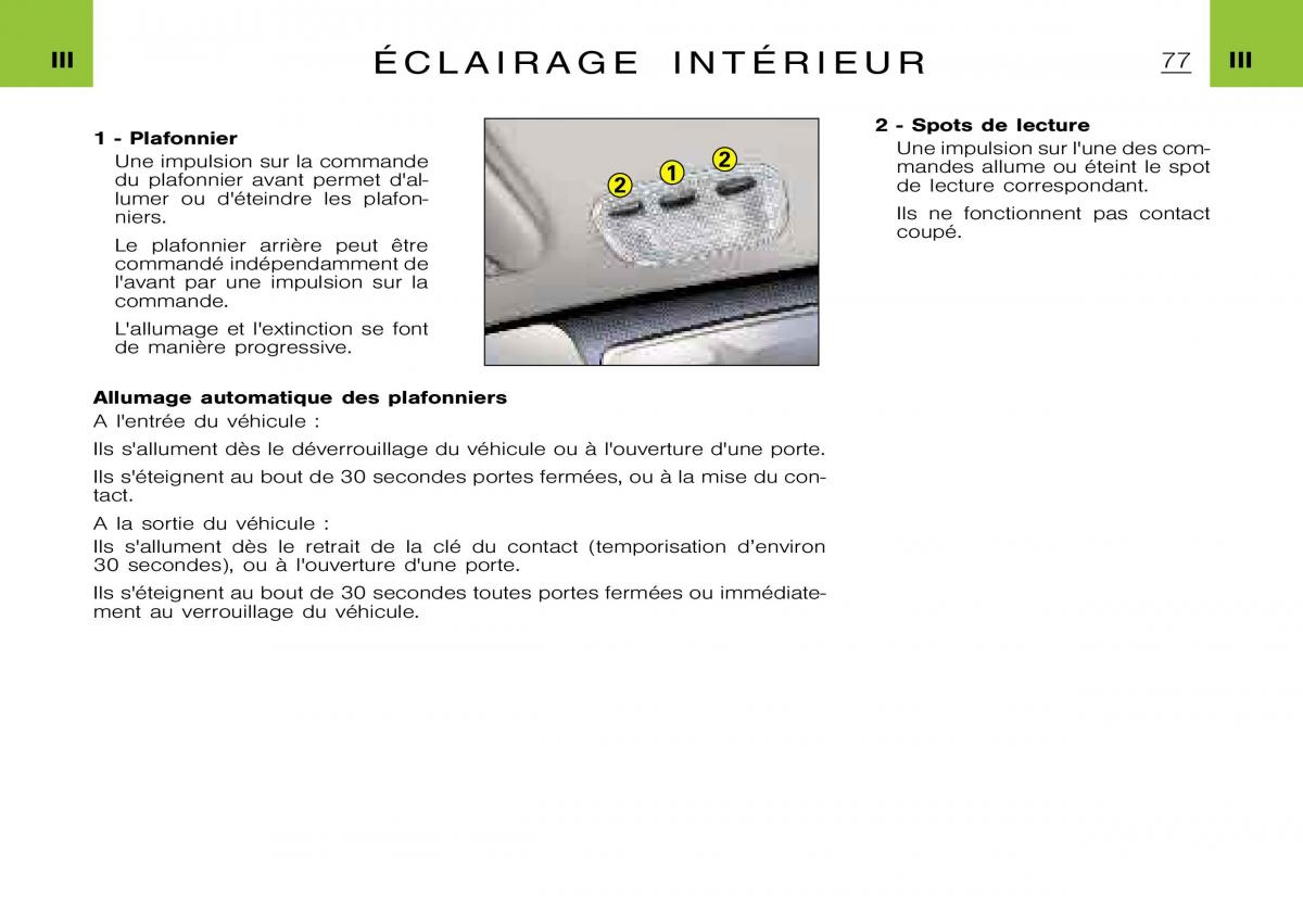 Citroen Xsara Picasso manuel du proprietaire / page 79