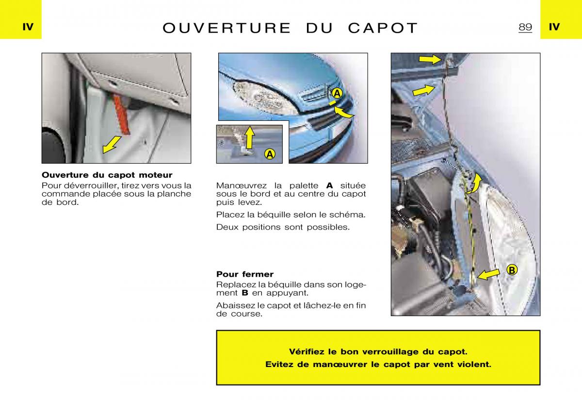 Citroen Xsara Picasso manuel du proprietaire / page 91