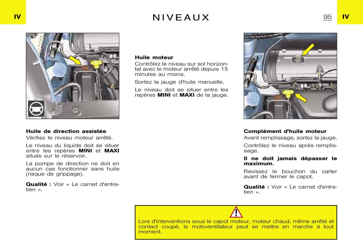 Citroen Xsara Picasso manuel du proprietaire / page 97