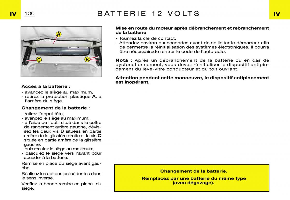 Citroen Xsara Picasso manuel du proprietaire / page 102