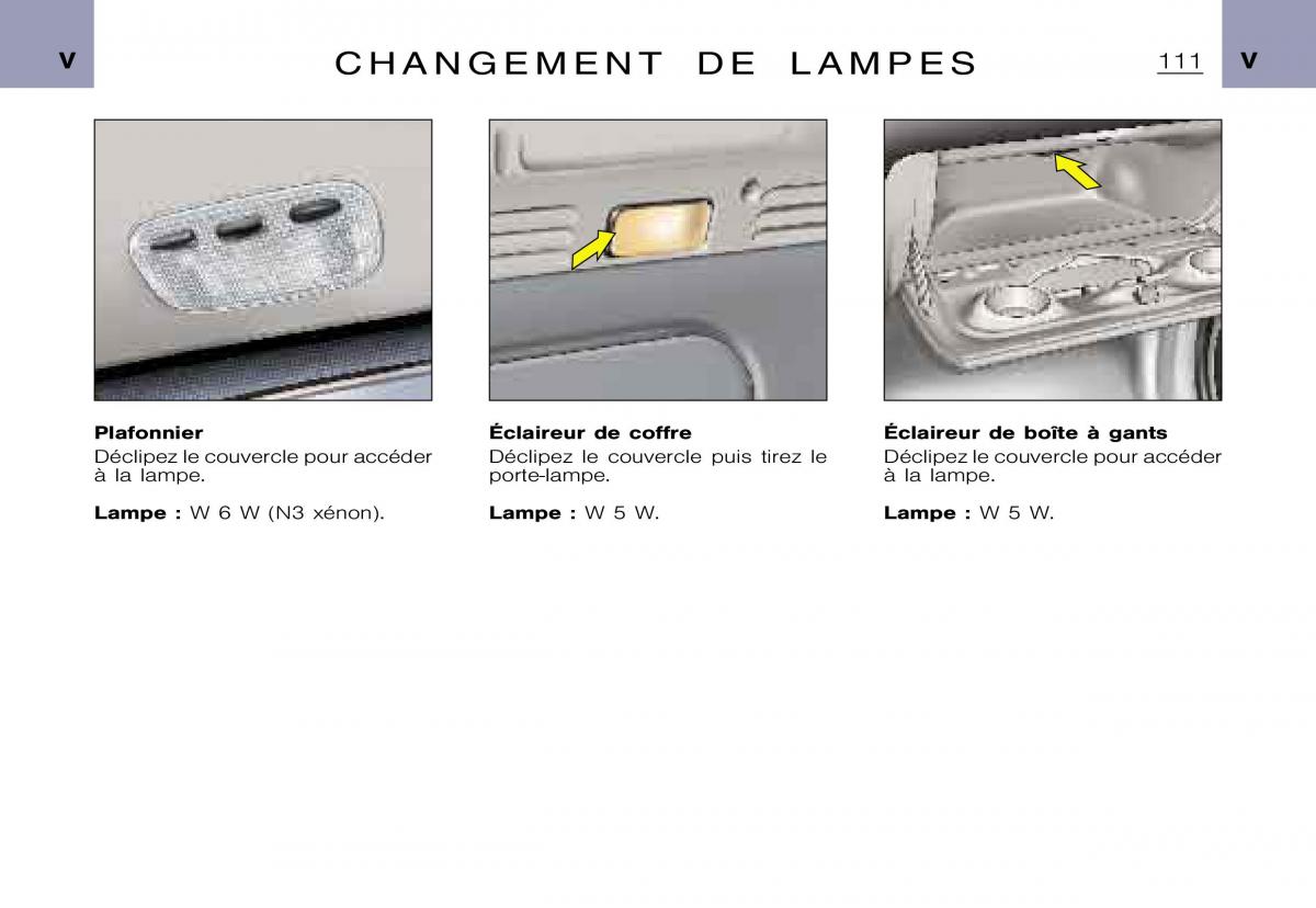 Citroen Xsara Picasso manuel du proprietaire / page 113