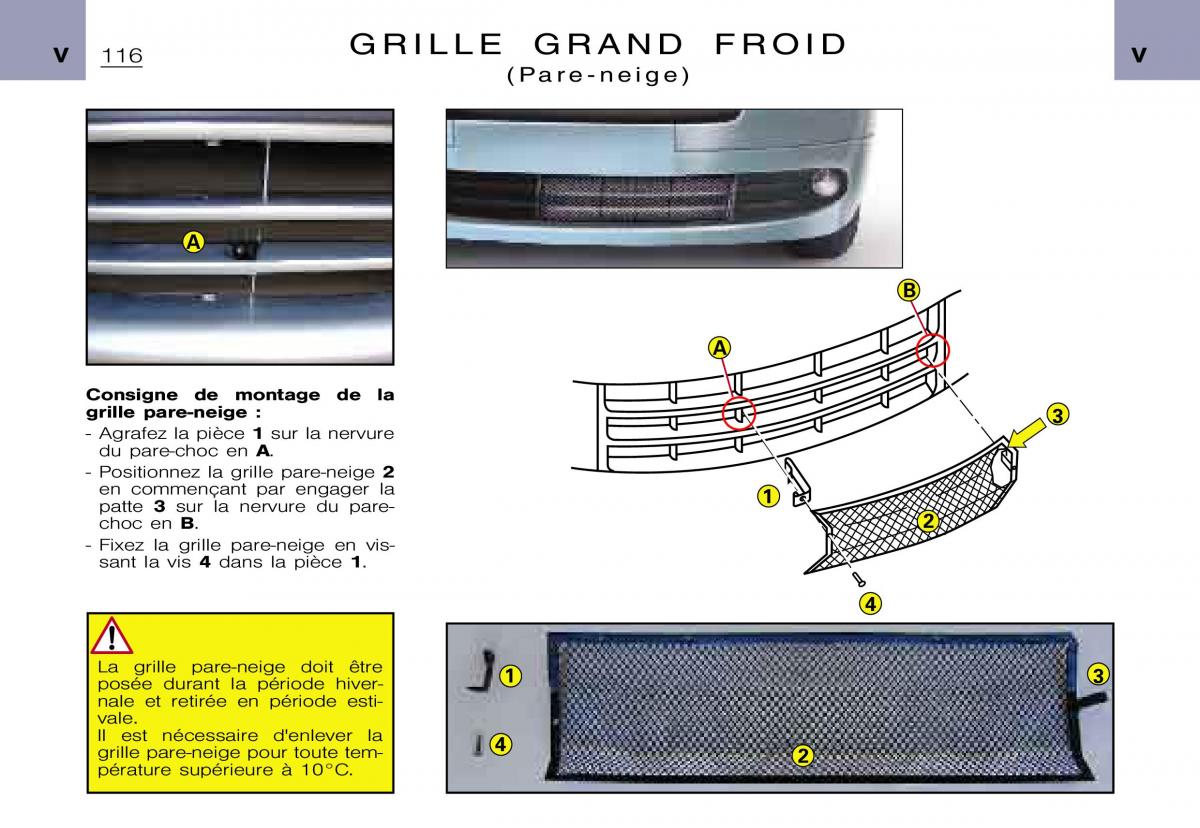 Citroen Xsara Picasso manuel du proprietaire / page 118