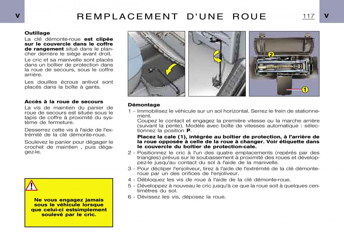 Citroen Xsara Picasso manuel du proprietaire / page 119