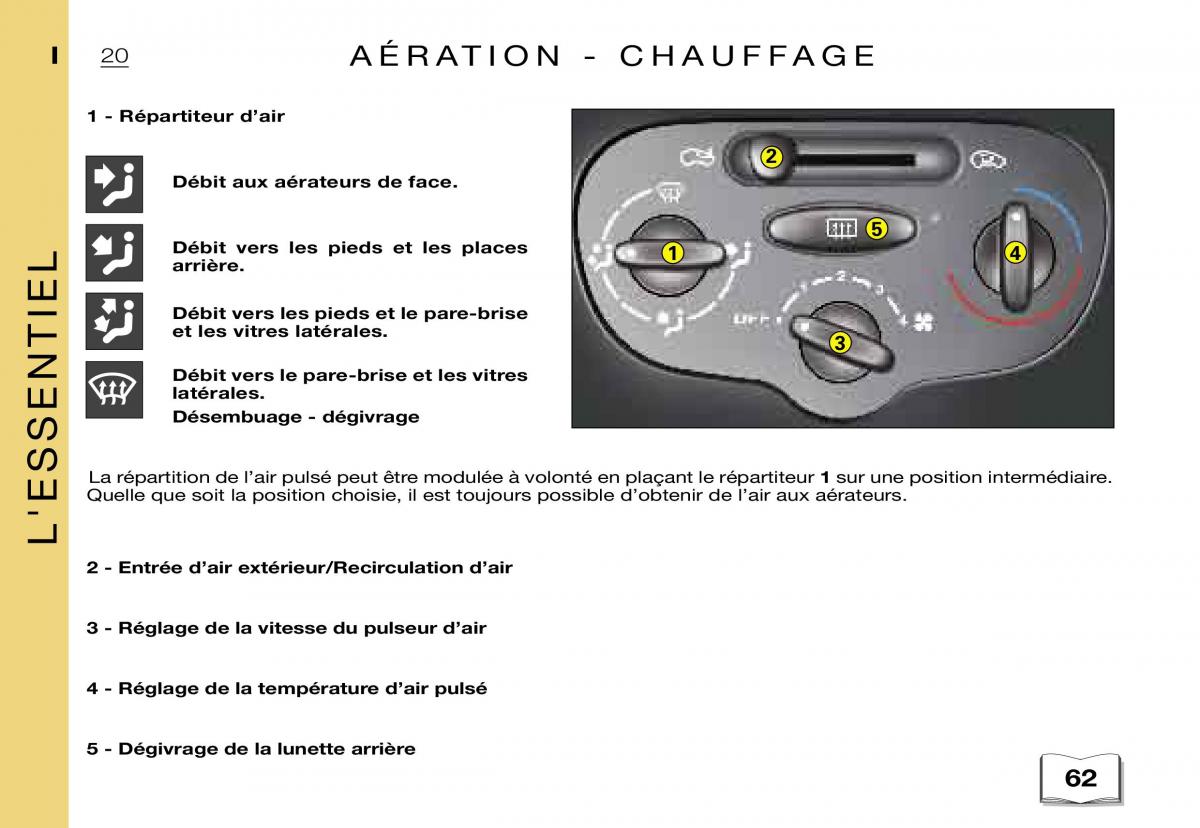 Citroen Xsara Picasso manuel du proprietaire / page 22