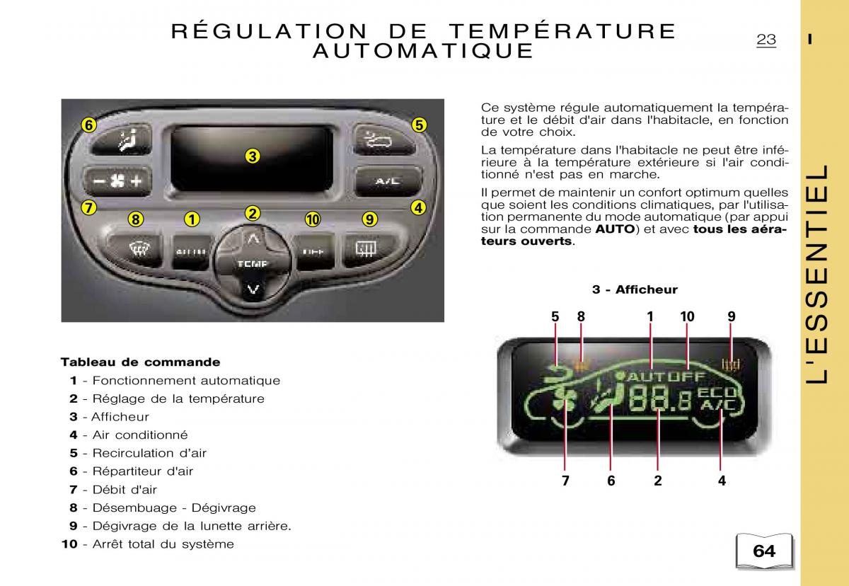 Citroen Xsara Picasso manuel du proprietaire / page 25