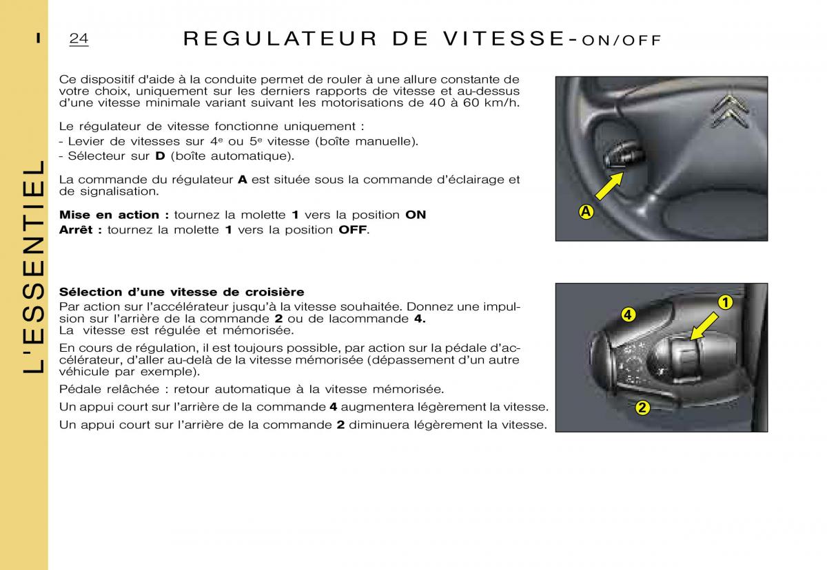 Citroen Xsara Picasso manuel du proprietaire / page 26