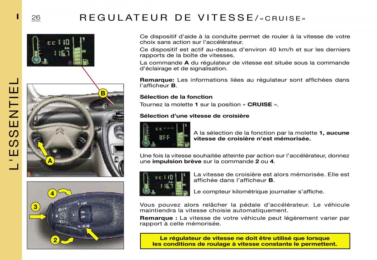 Citroen Xsara Picasso manuel du proprietaire / page 28