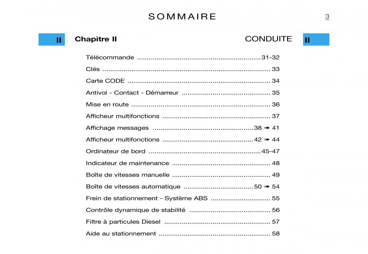 Citroen Xsara Picasso manuel du proprietaire / page 5