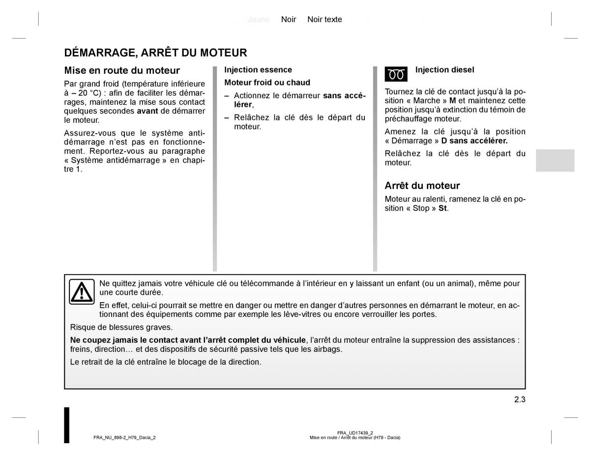 manual  Dacia Duster I 1 manuel du proprietaire / page 63