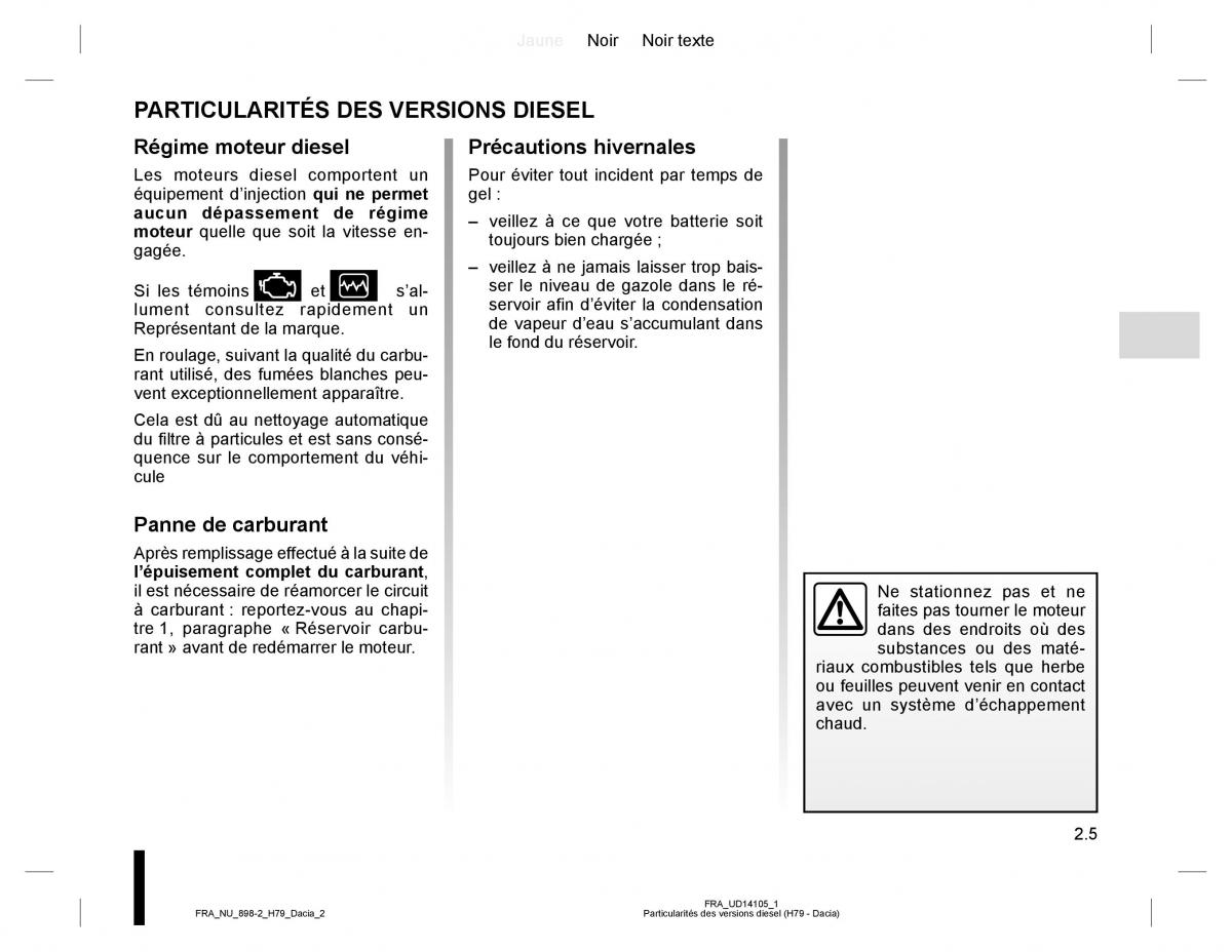 manual  Dacia Duster I 1 manuel du proprietaire / page 65