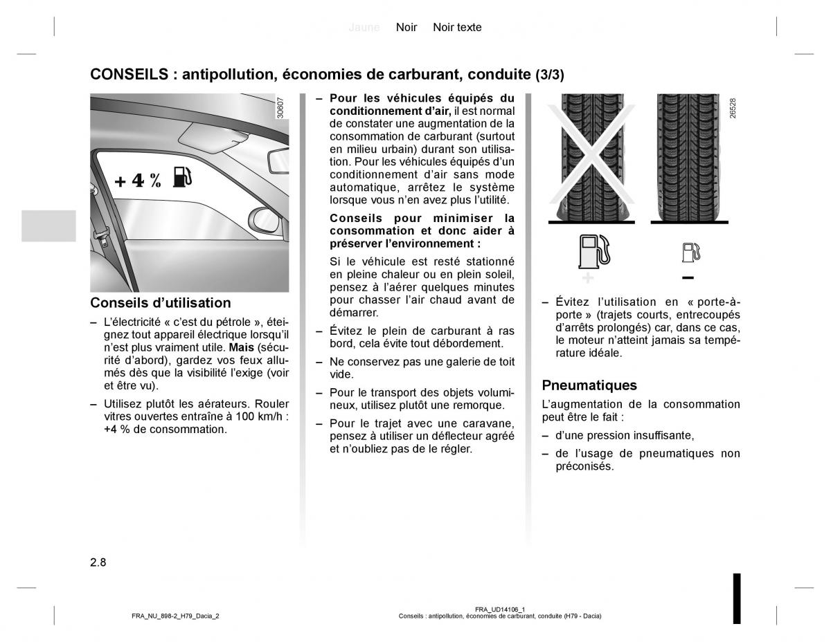 Dacia Duster I 1 manuel du proprietaire / page 68