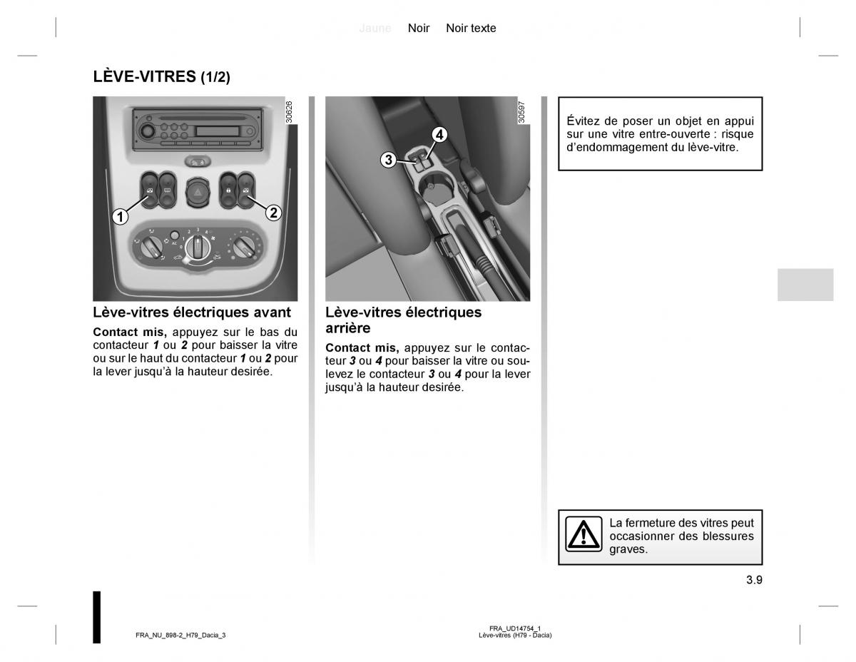 Dacia Duster I 1 manuel du proprietaire / page 87