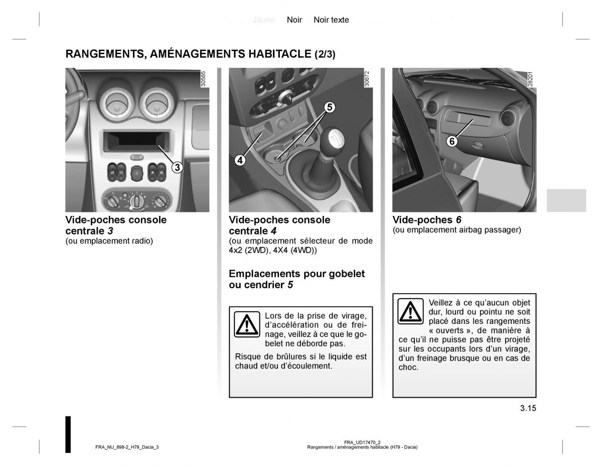 manual  Dacia Duster I 1 manuel du proprietaire / page 93