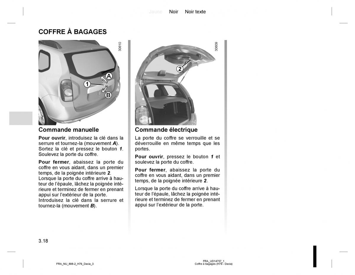 manual  Dacia Duster I 1 manuel du proprietaire / page 96