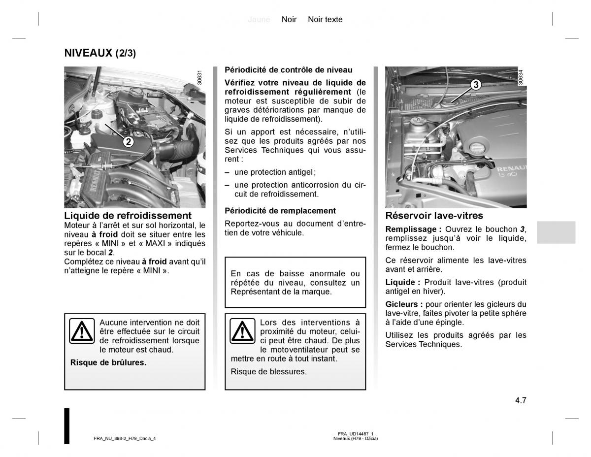 manual  Dacia Duster I 1 manuel du proprietaire / page 107