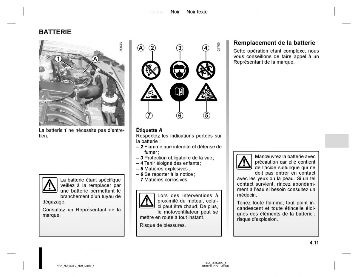 manual  Dacia Duster I 1 manuel du proprietaire / page 111