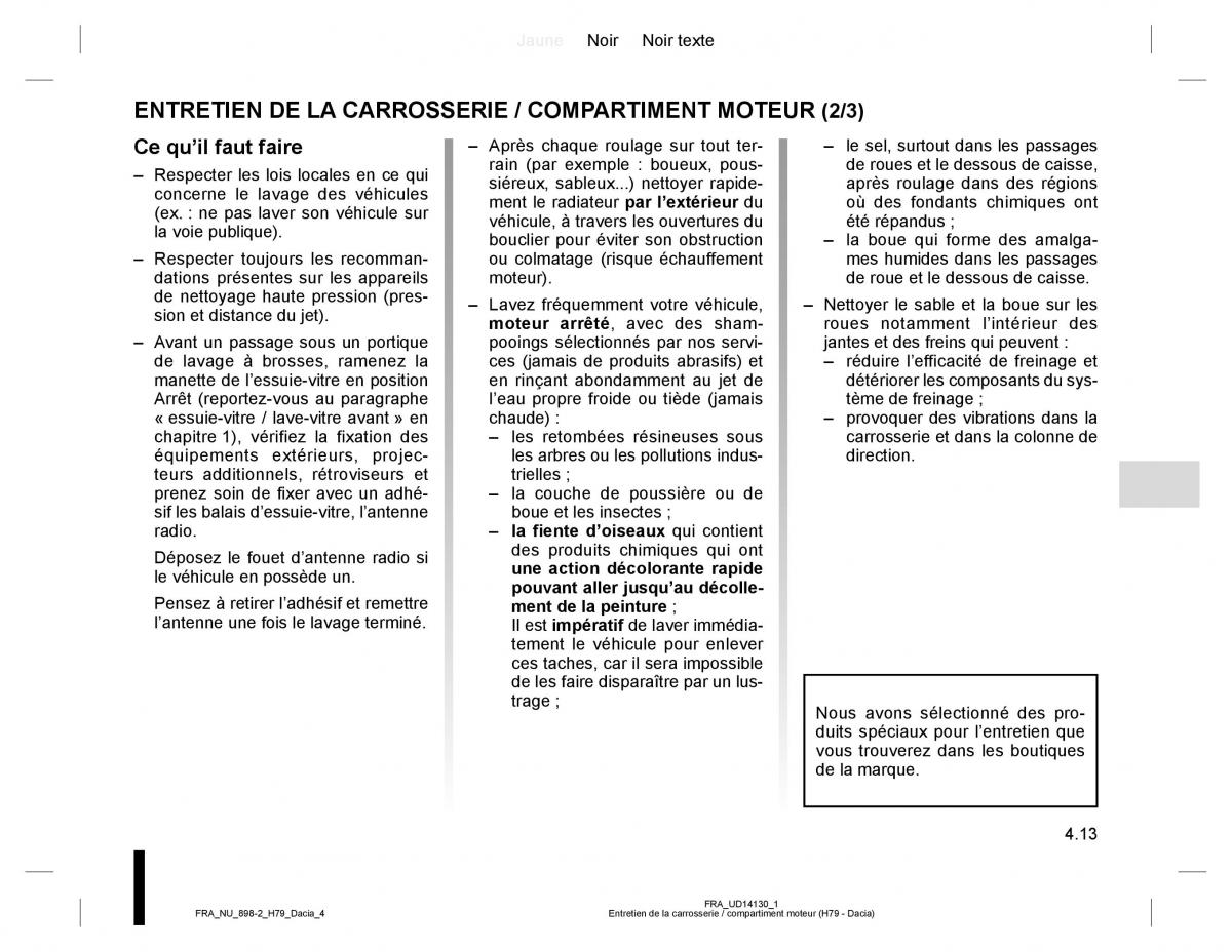 manual  Dacia Duster I 1 manuel du proprietaire / page 113