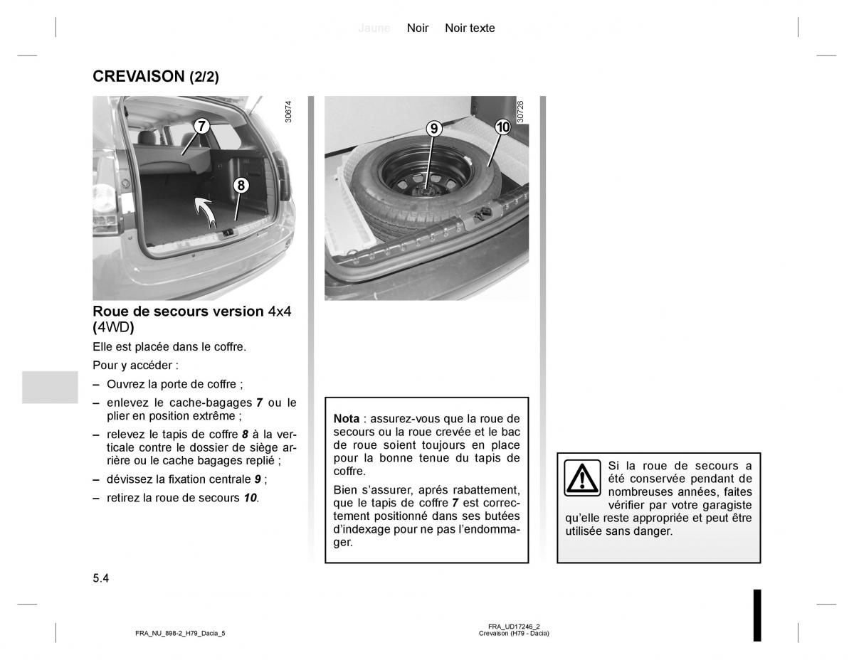 manual  Dacia Duster I 1 manuel du proprietaire / page 120