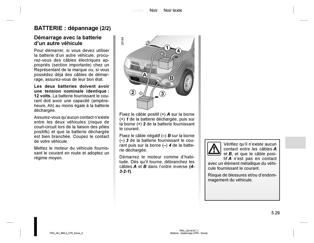 manual  Dacia Duster I 1 manuel du proprietaire / page 145