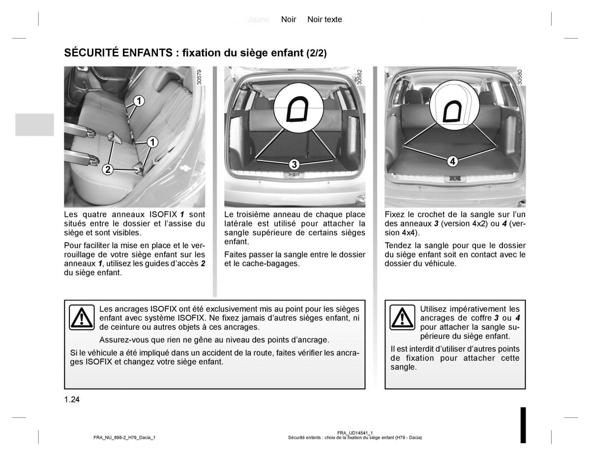 Dacia Duster I 1 manuel du proprietaire / page 28