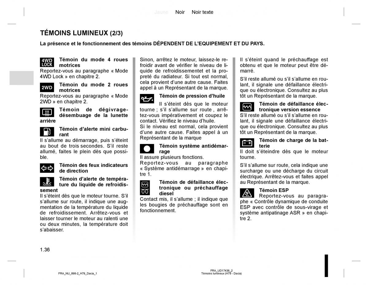 manual  Dacia Duster I 1 manuel du proprietaire / page 40