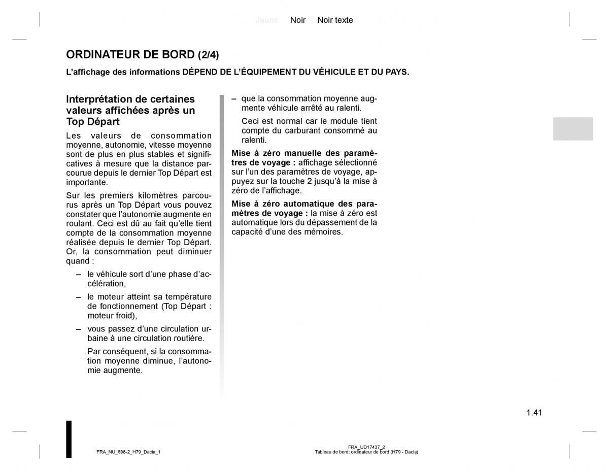 manual  Dacia Duster I 1 manuel du proprietaire / page 45