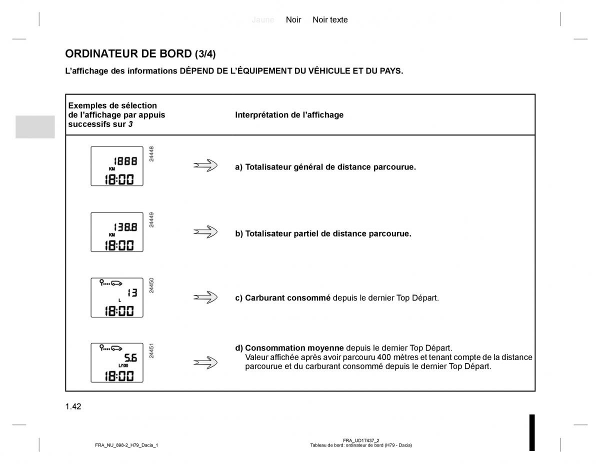 manual  Dacia Duster I 1 manuel du proprietaire / page 46