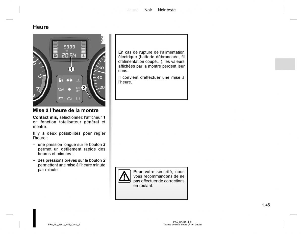 manual  Dacia Duster I 1 manuel du proprietaire / page 49