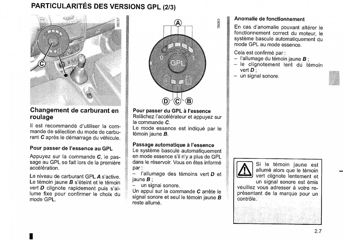 Dacia Duster I 1 FL manuel du proprietaire / page 89