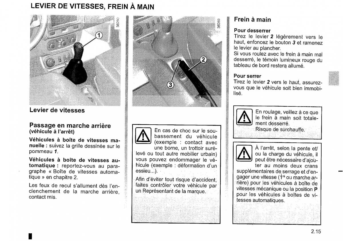 Dacia Duster I 1 FL manuel du proprietaire / page 97