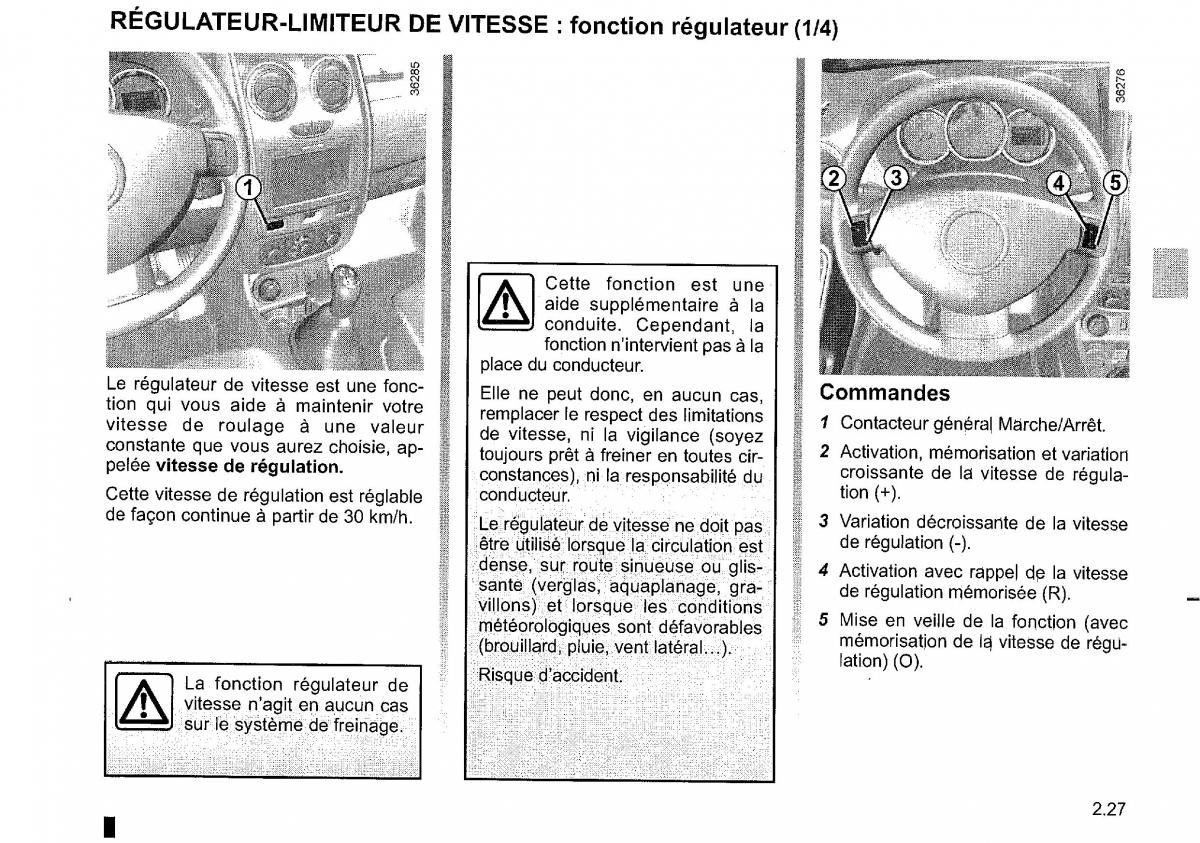 Dacia Duster I 1 FL manuel du proprietaire / page 109