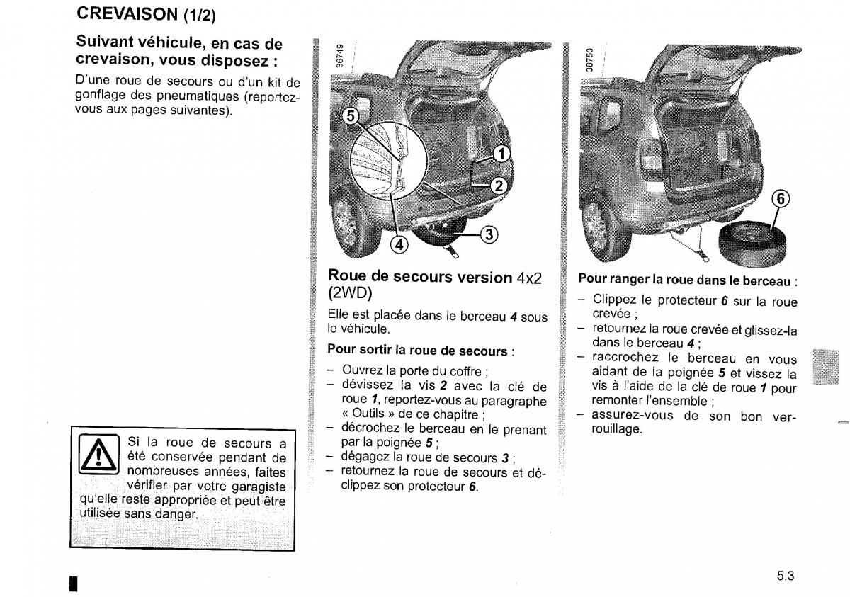 Dacia Duster I 1 FL manuel du proprietaire / page 167