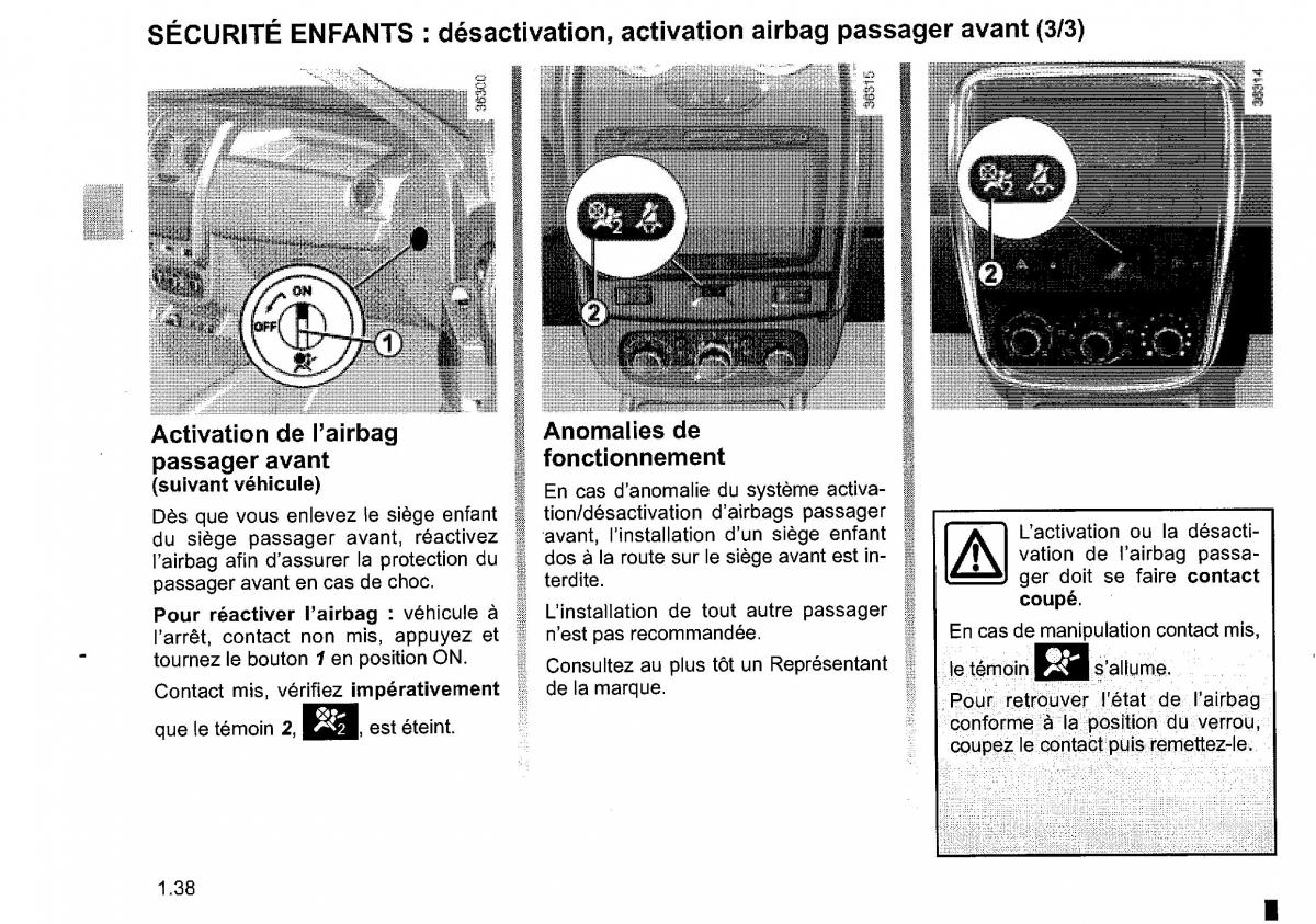 Dacia Duster I 1 FL manuel du proprietaire / page 44