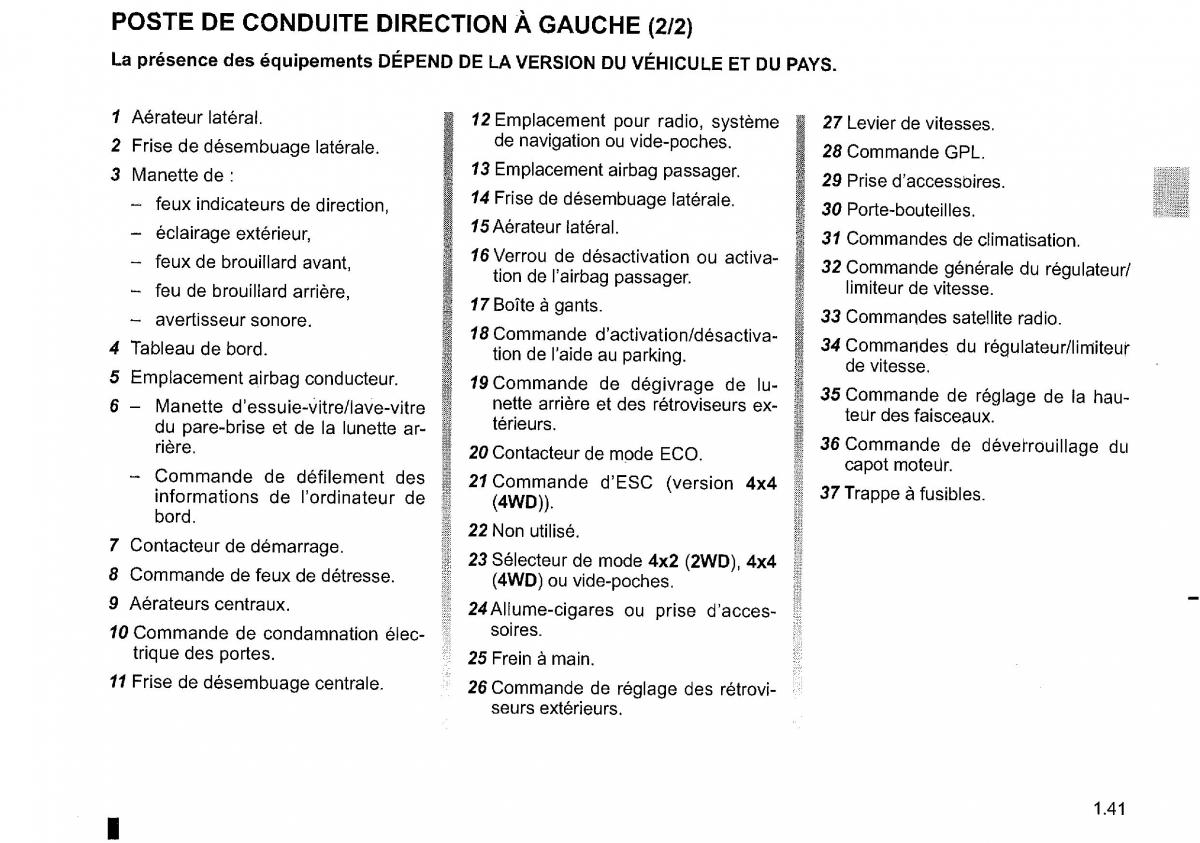 Dacia Duster I 1 FL manuel du proprietaire / page 47