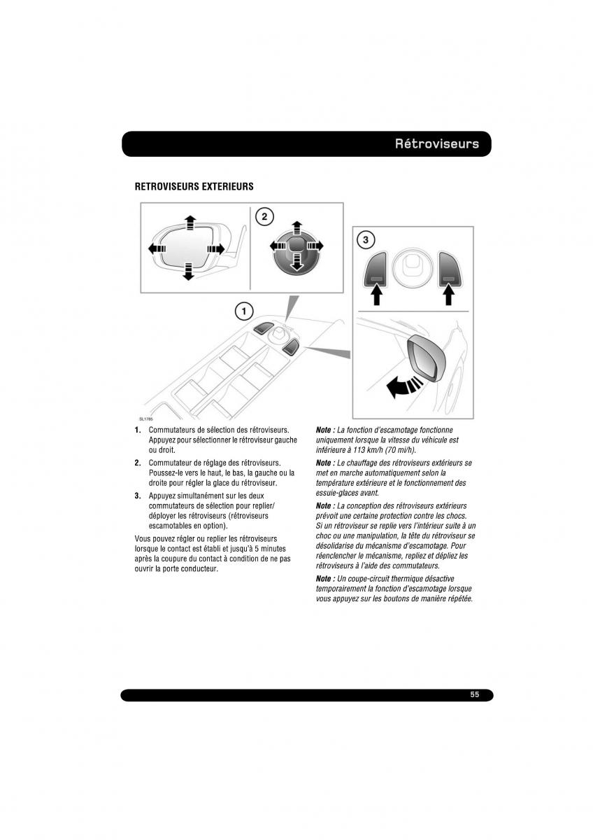 manual  Land Rover Range Rover Evoque manuel du proprietaire / page 55