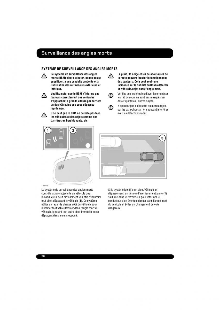 manual  Land Rover Range Rover Evoque manuel du proprietaire / page 58