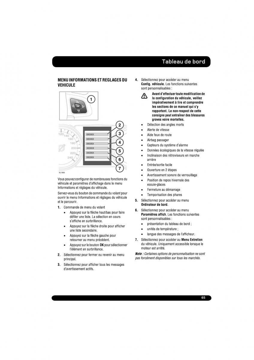 manual  Land Rover Range Rover Evoque manuel du proprietaire / page 65