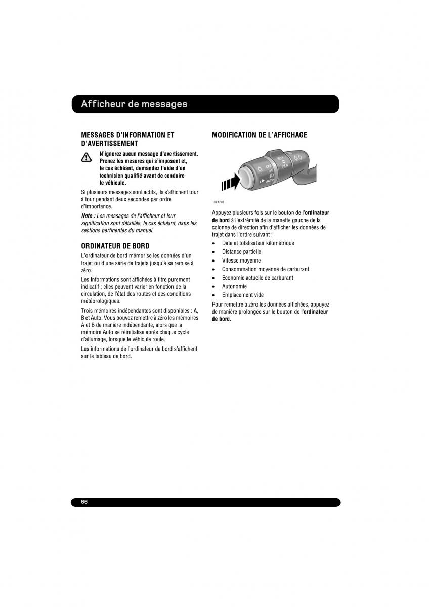 manual  Land Rover Range Rover Evoque manuel du proprietaire / page 66