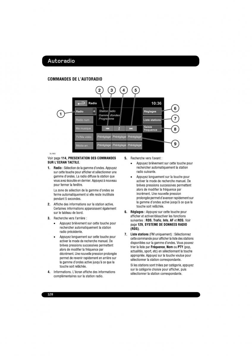 manual  Land Rover Range Rover Evoque manuel du proprietaire / page 128