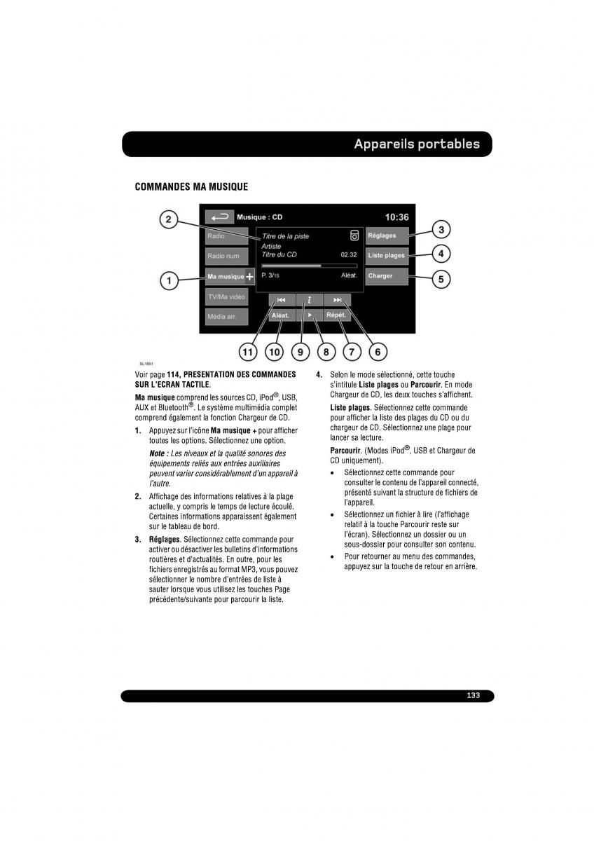 manual  Land Rover Range Rover Evoque manuel du proprietaire / page 133