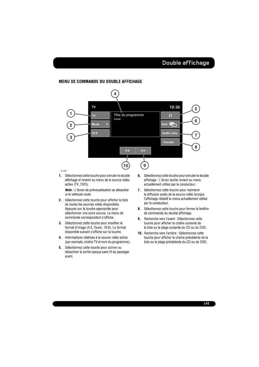 manual  Land Rover Range Rover Evoque manuel du proprietaire / page 145