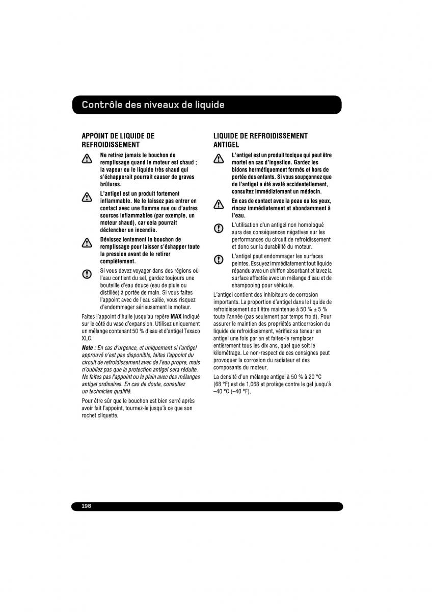 manual  Land Rover Range Rover Evoque manuel du proprietaire / page 198