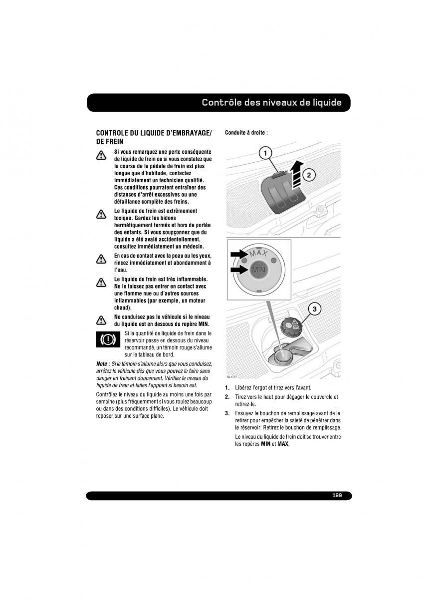 manual  Land Rover Range Rover Evoque manuel du proprietaire / page 199