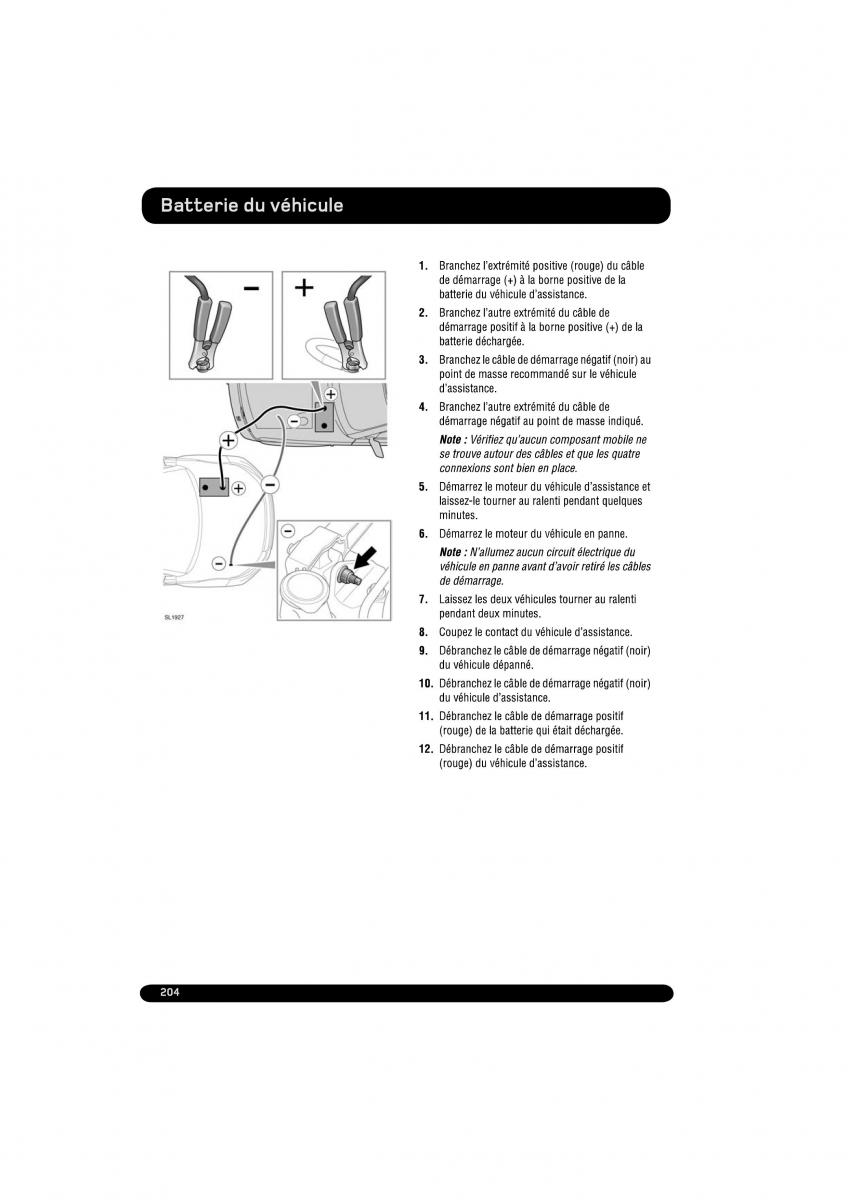 manual  Land Rover Range Rover Evoque manuel du proprietaire / page 204